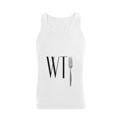 Funny WTF WTFork Men's Shoulder-Free Tank Top (Model T33)