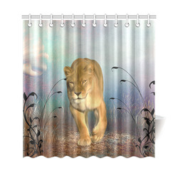 Wonderful lioness Shower Curtain 69"x72"