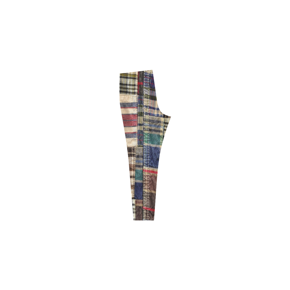 patchwork plaid / tartan Cassandra Women's Leggings (Model L01)