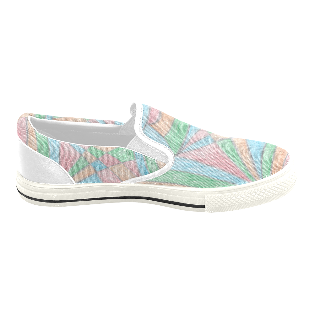 JUST RAW DESIGNS Slip-on Canvas Shoes for Kid (Model 019)