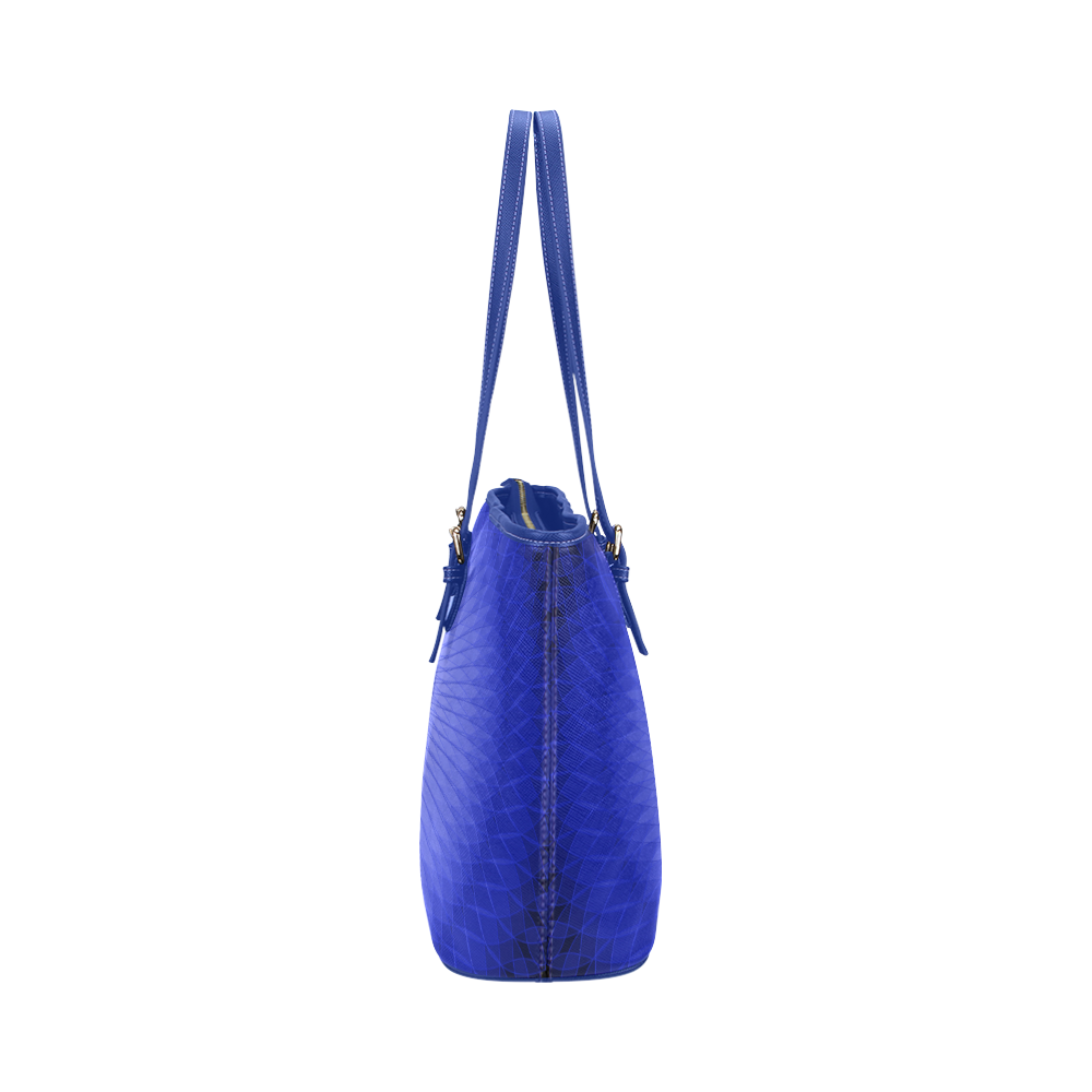 Blue Plafond Leather Tote Bag/Large (Model 1651)