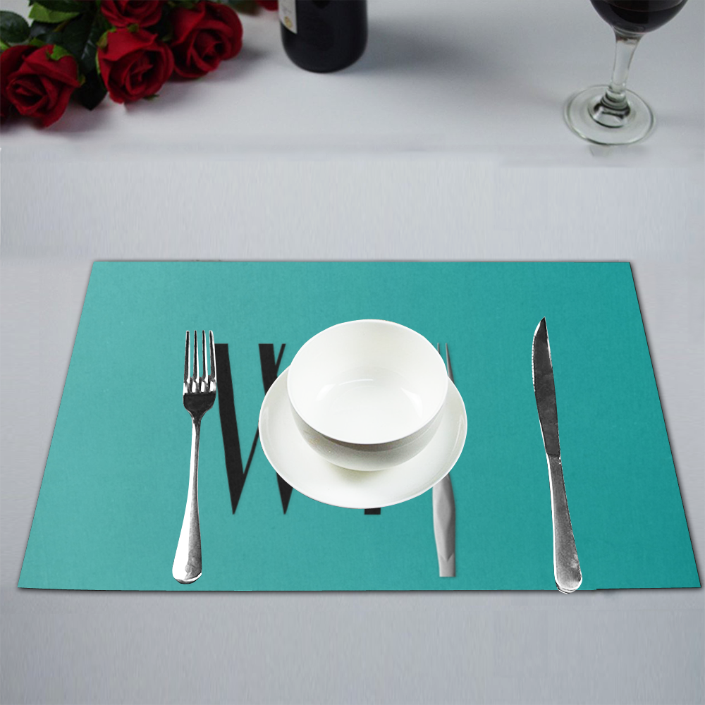 Funny WTF WTFork Placemat 12’’ x 18’’ (Six Pieces)