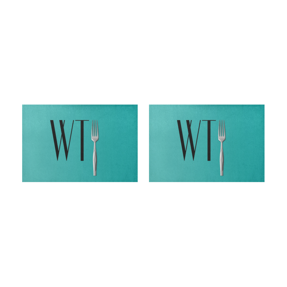 Funny WTF WTFork Placemat 12’’ x 18’’ (Set of 2)