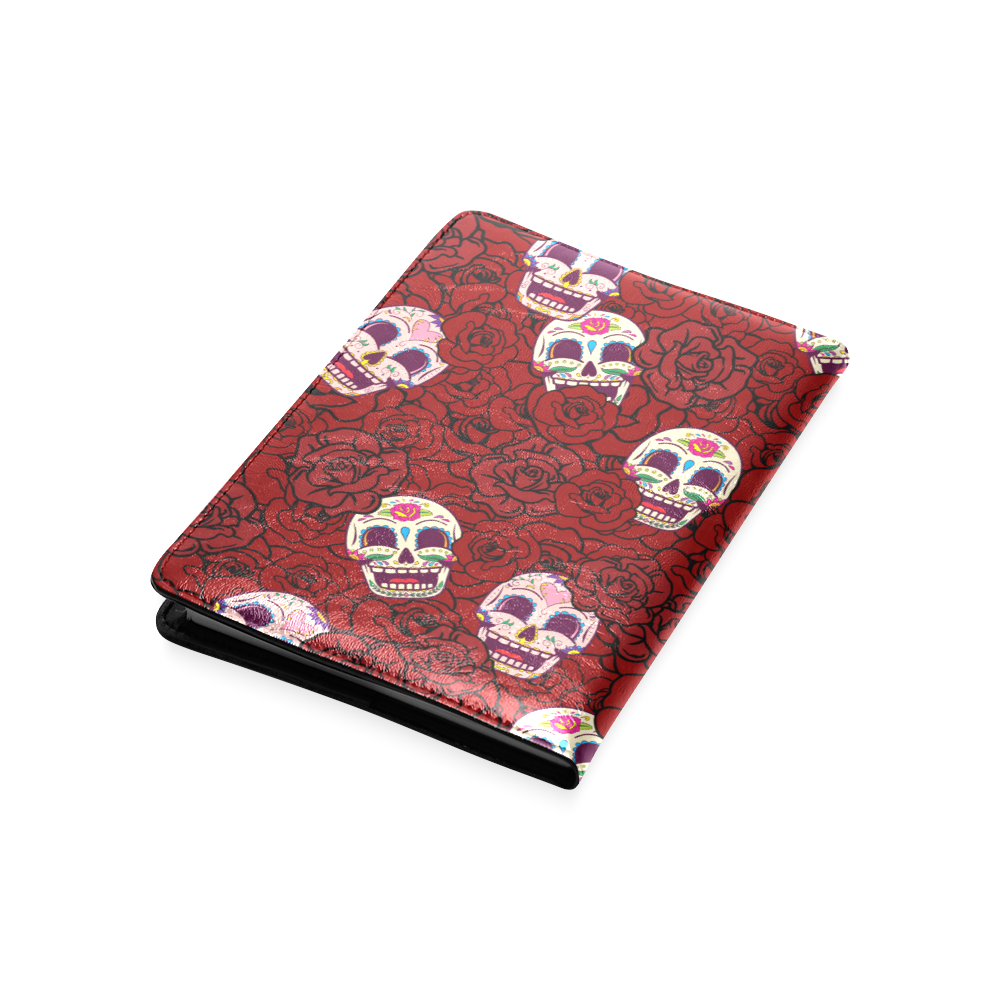 Rose Sugar Skull Custom NoteBook A5