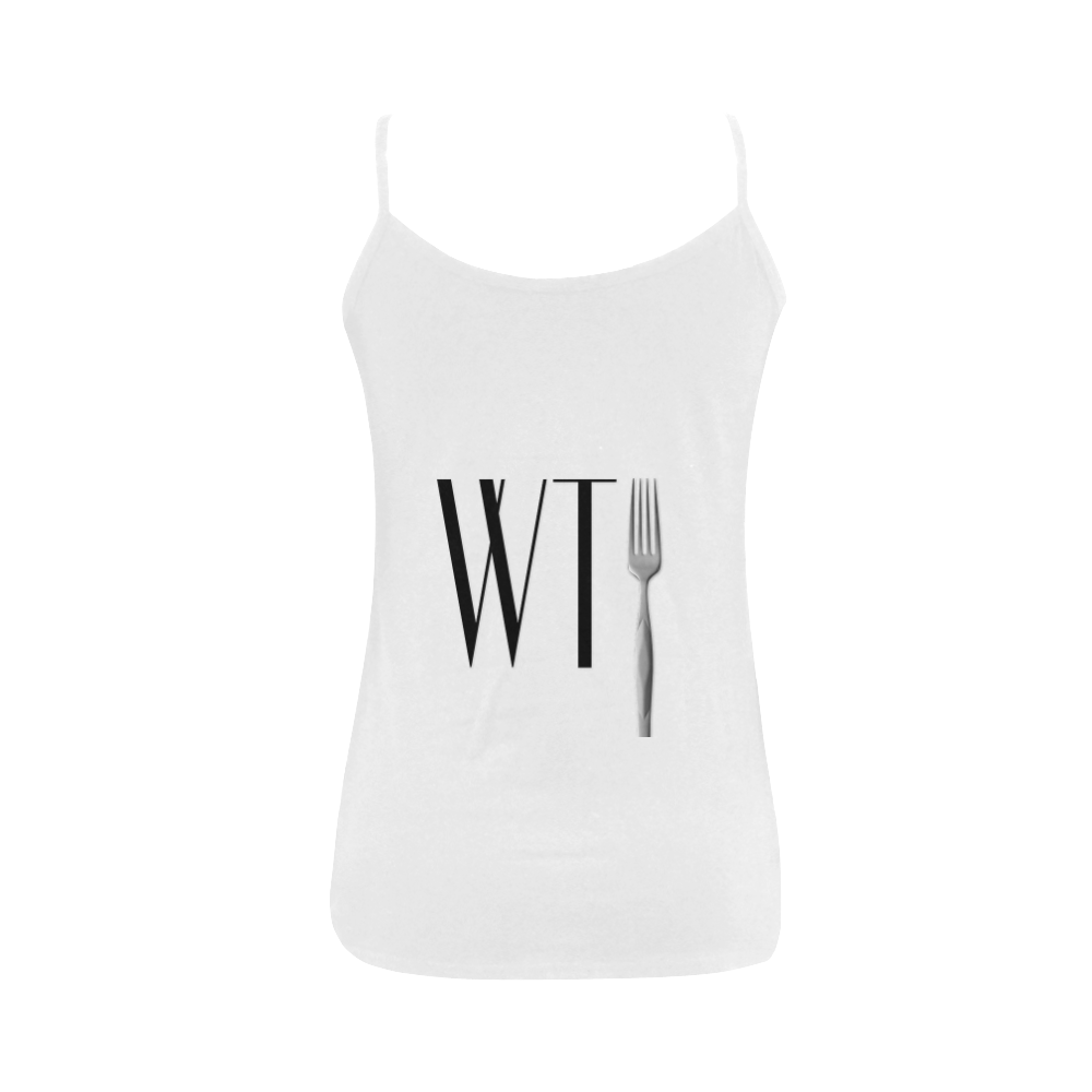 Funny WTF WTFork Women's Spaghetti Top (USA Size) (Model T34)