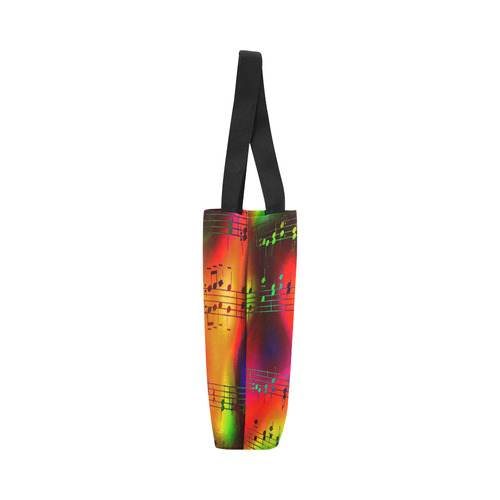 Music, colorful and cheerful C by JamColors Canvas Tote Bag (Model 1657)