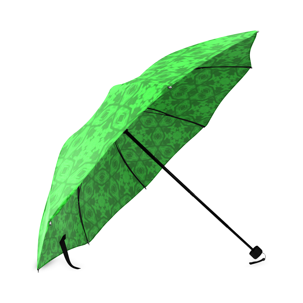 Greenery Kaleidoscope Foldable Umbrella (Model U01)
