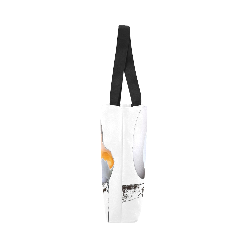 CRACKED EGG Canvas Tote Bag (Model 1657)