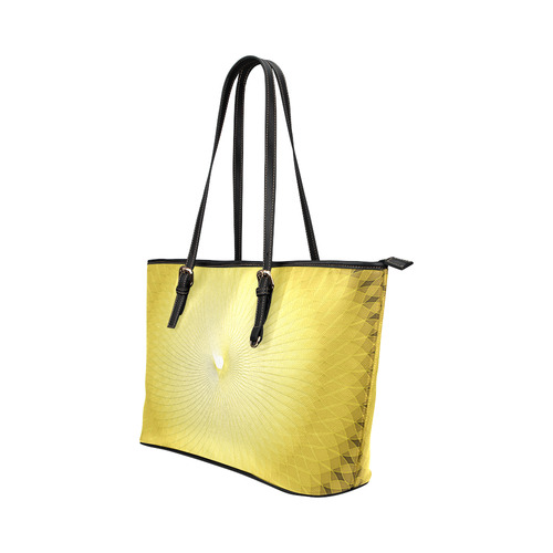 Yellow Plafond Leather Tote Bag/Large (Model 1651)