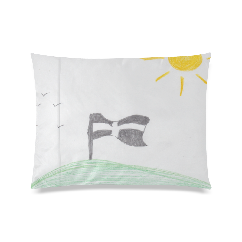Cornwall_ Custom Zippered Pillow Case 20"x26"(Twin Sides)