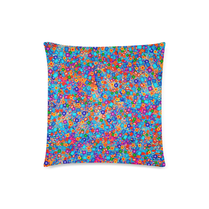 Carnival Colors Decor Print Pillow by Juleez Custom Zippered Pillow Case 18"x18"(Twin Sides)
