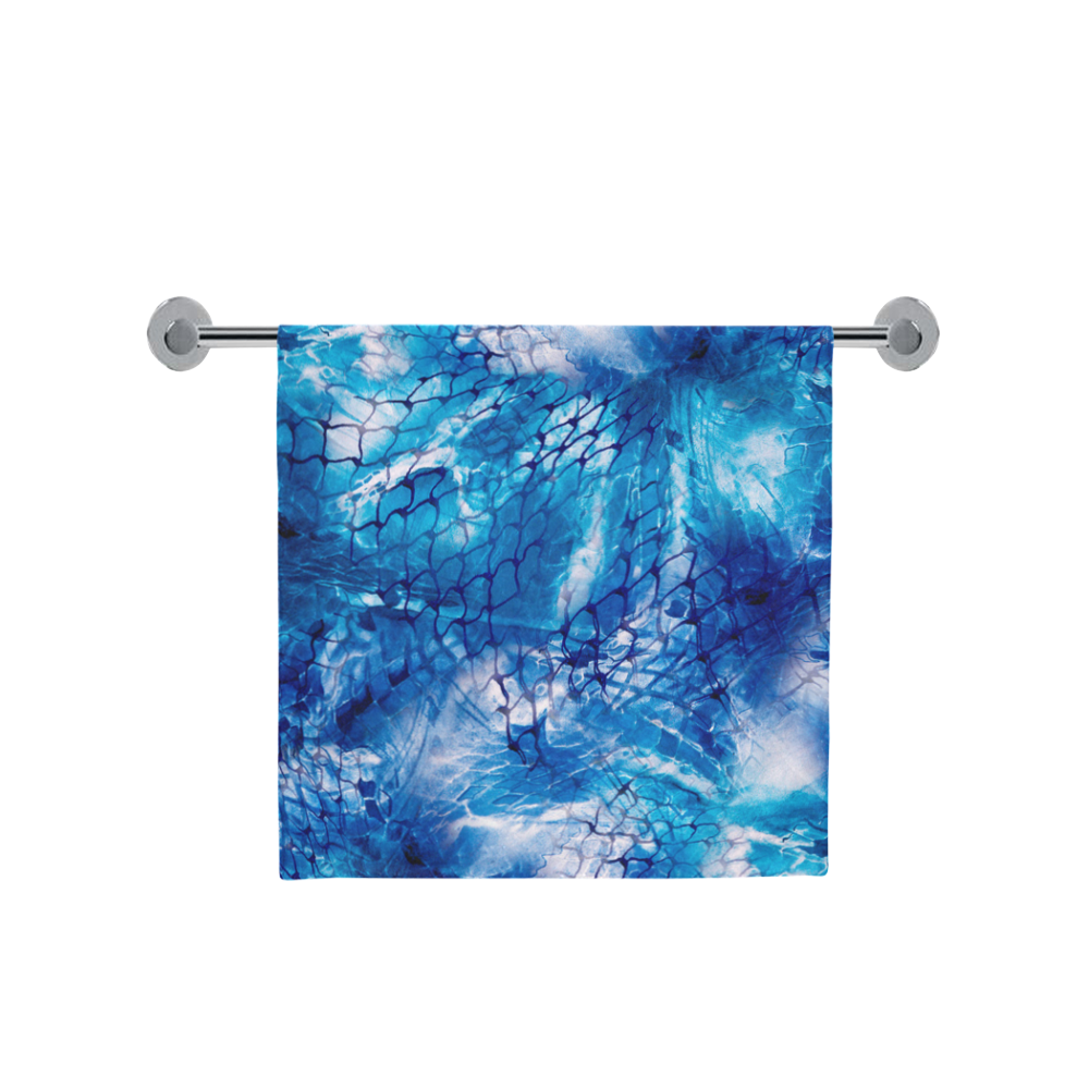 Blue Nautical Design Fishnet Print Bath Towel Bath Towel 30"x56"