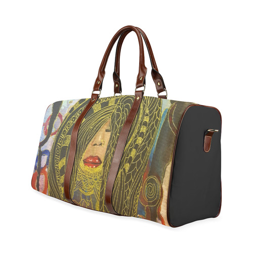 Abstract Lady 1  by Debra Brewer Waterproof Travel Bag/Small (Model 1639)