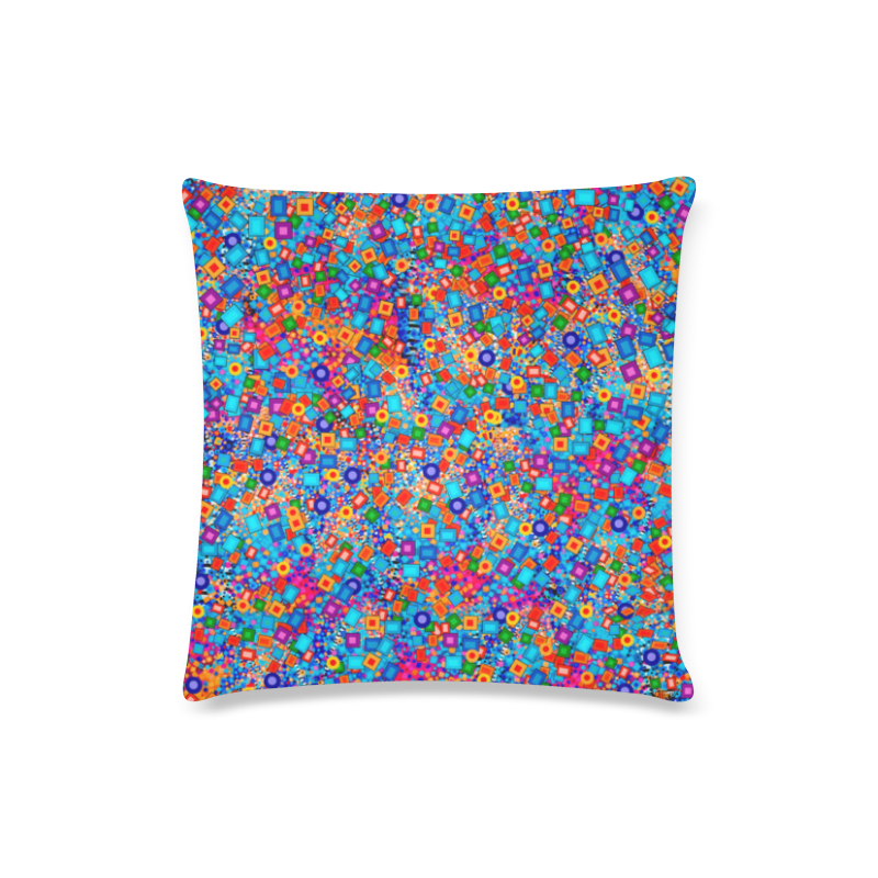 Carnival Colors Decor Print Pillow by Juleez Custom Zippered Pillow Case 16"x16"(Twin Sides)