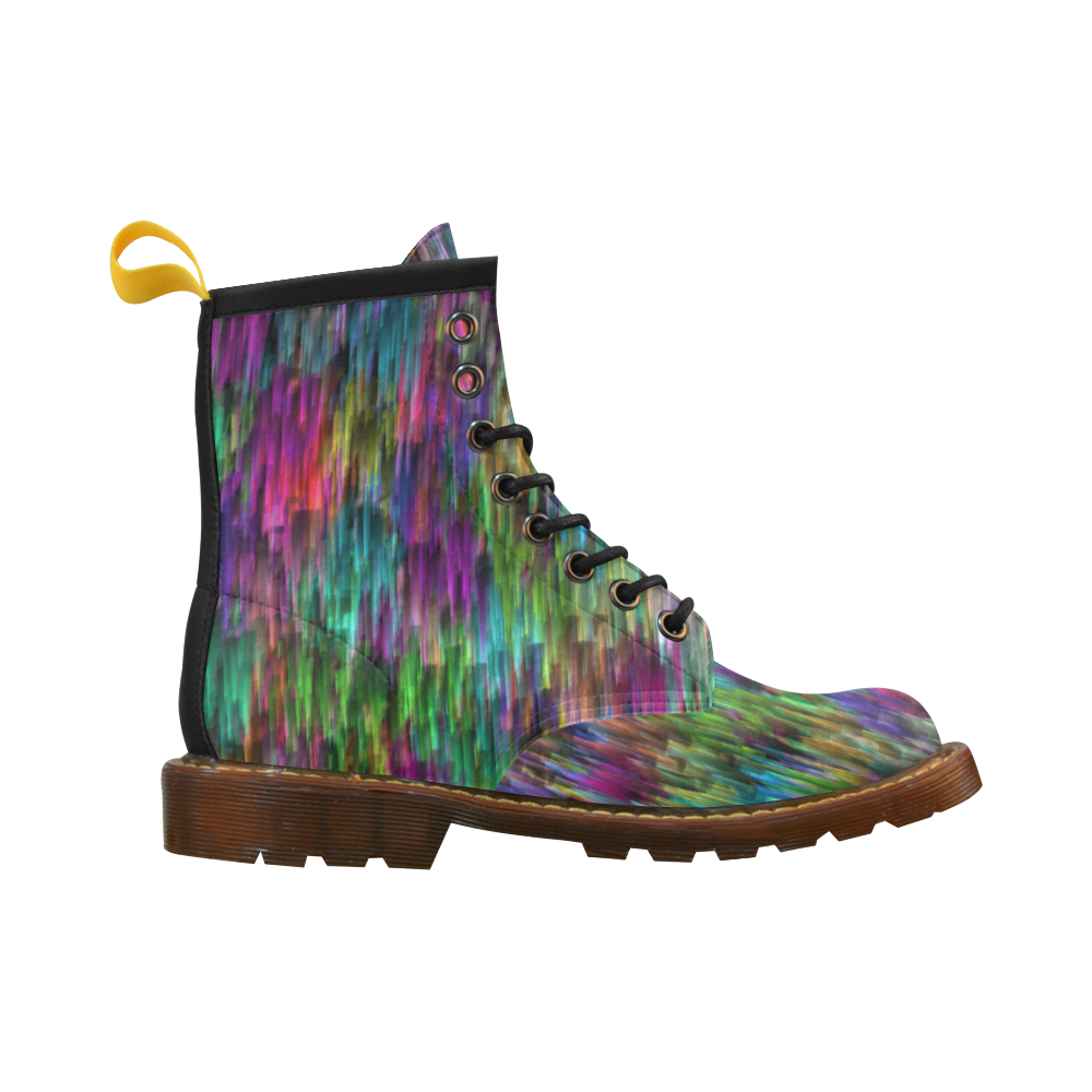 Rainbow Colors High Grade PU Leather Martin Boots For Women Model 402H
