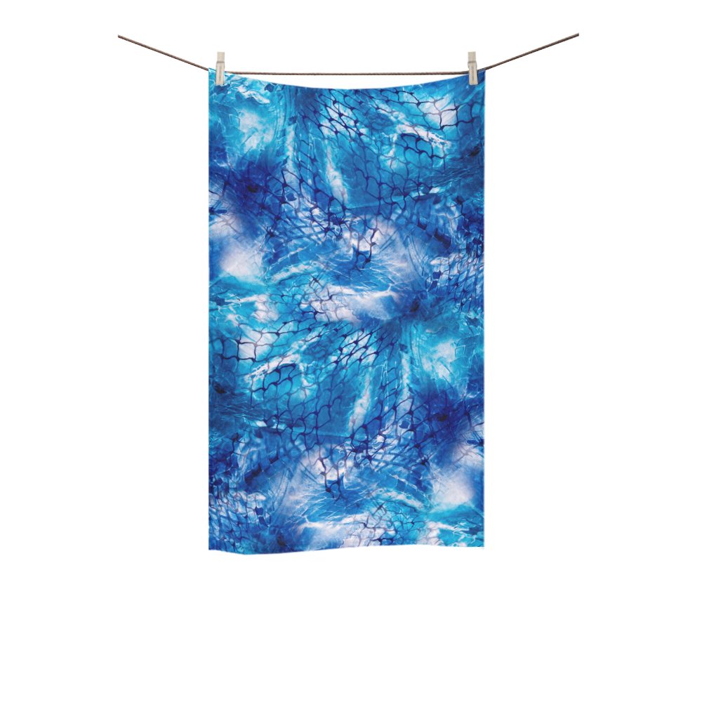 Blue Nautical Design Fishnet Print Towel Custom Towel 16"x28"