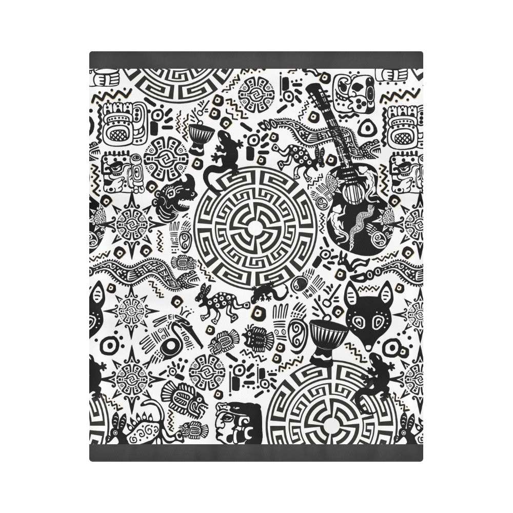 Primitive Symbol Art Print Duvet Cover Duvet Cover 86"x70" ( All-over-print)