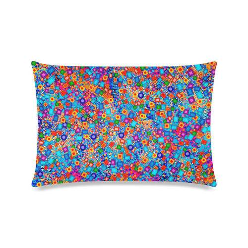 Carnival Colors Decor Print Pillow by Juleez Custom Zippered Pillow Case 16"x24"(Twin Sides)