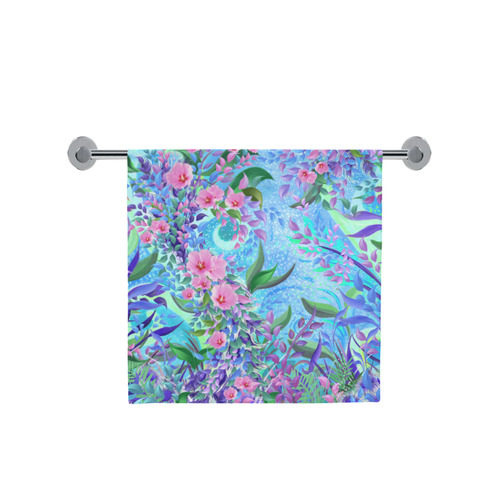 Blue Lavender Flower Field Print Towel Bath Towel 30"x56"