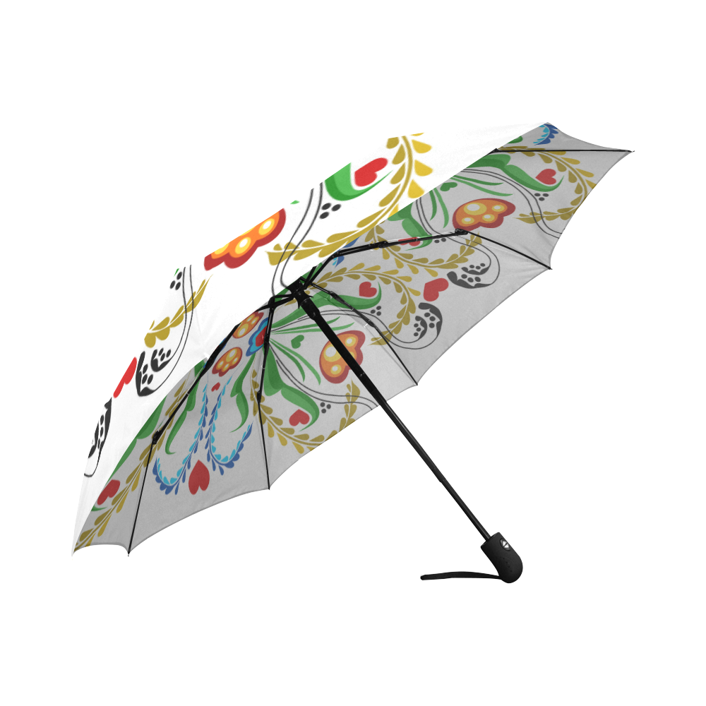 Scandinavian Mosaic Auto-Foldable Umbrella (Model U04) | ID: D1396557