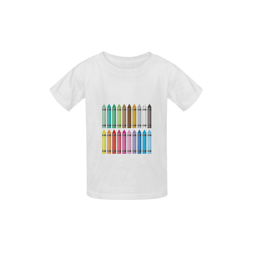 MELTED CRAYON Kid's  Classic T-shirt (Model T22)