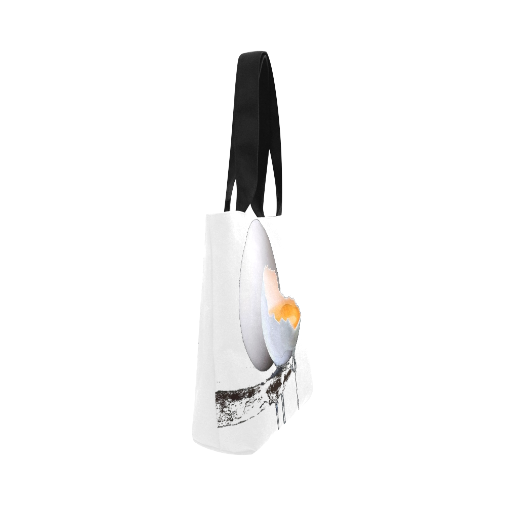 CRACKED EGG Canvas Tote Bag (Model 1657)