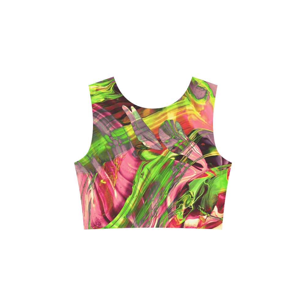 ABSTRACT COLORFUL PAINTING I-B_no6 3/4 Sleeve Sundress (D23)
