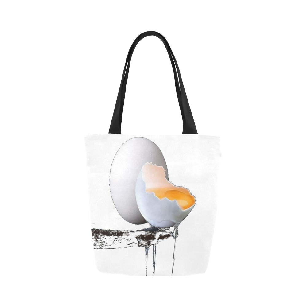 CRACKED EGG Canvas Tote Bag (Model 1657)