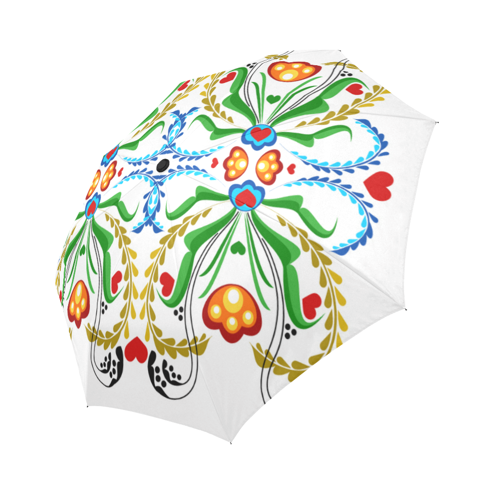 Scandinavian Mosaic Auto-Foldable Umbrella (Model U04) | ID: D1396557