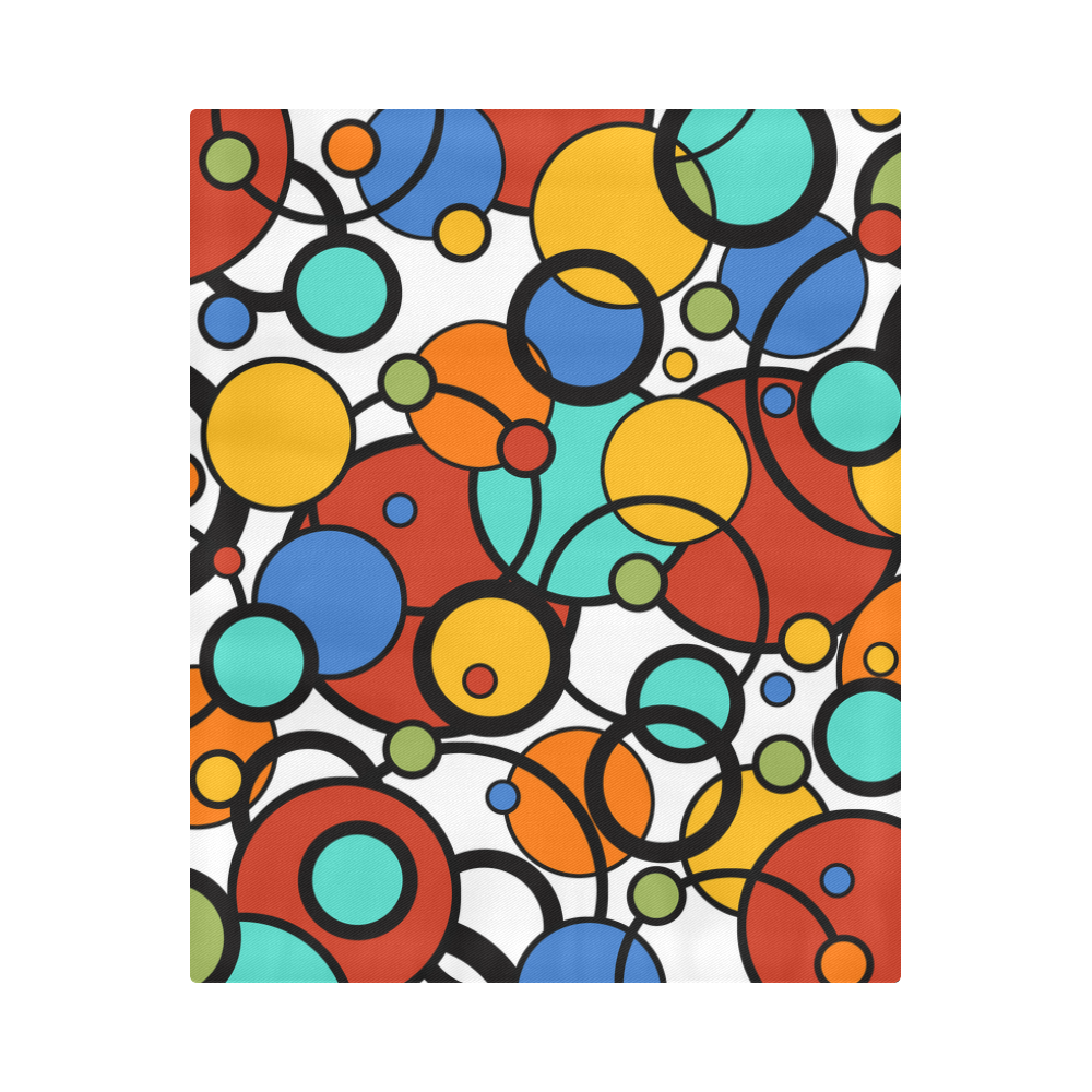 Pop Art Dot Colorful Art Print Duvet Cover by Juleez Duvet Cover 86"x70" ( All-over-print)