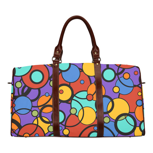Pop Art Colorful Dot Print Travel Bag by Juleez Waterproof Travel Bag/Small (Model 1639)