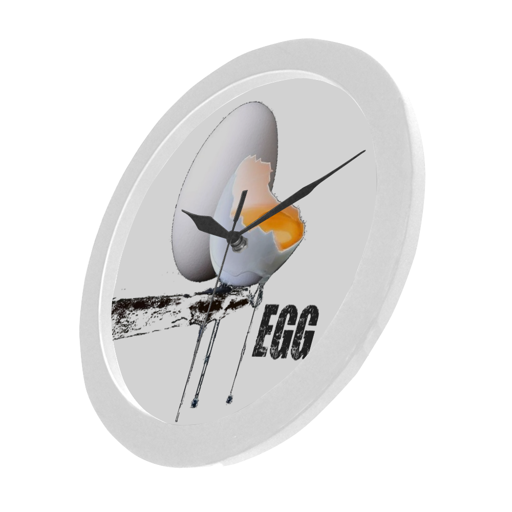 CRACKED EGG Circular Plastic Wall clock