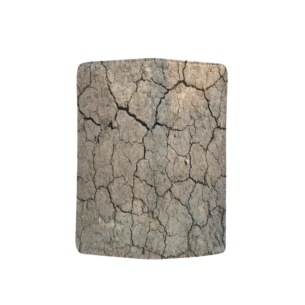 Photo Texture Cracks Men's Clutch Purse （Model 1638）