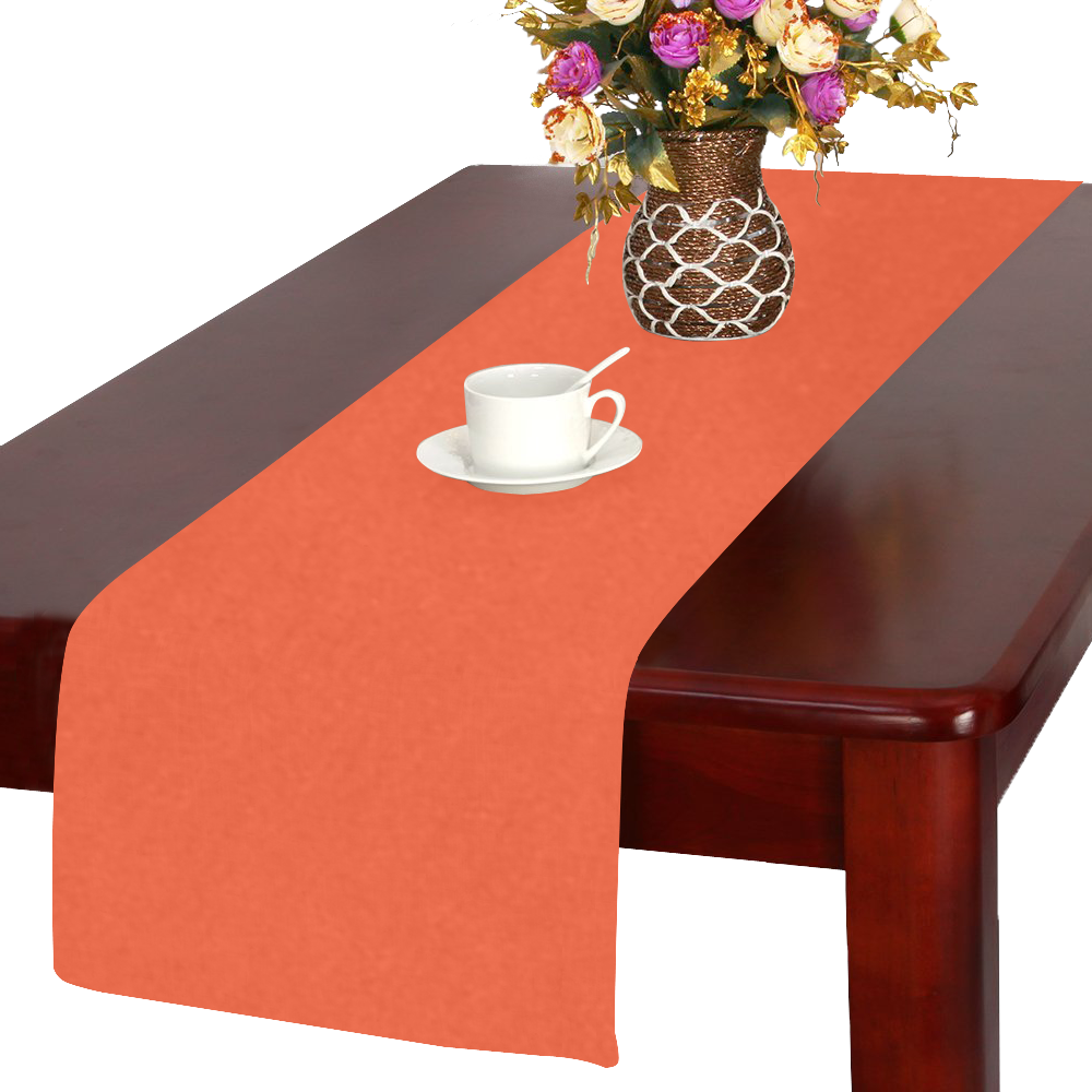 Trendy Basics - Trend Color FLAME Table Runner 14x72 inch
