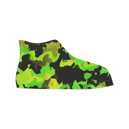 new modern camouflage E by JamColors Men’s Classic High Top Canvas Shoes (Model 017)