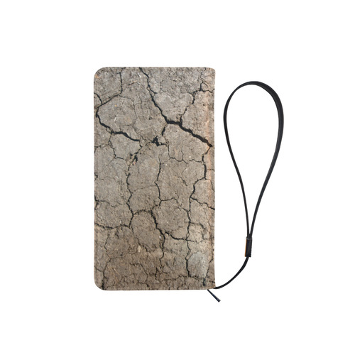 Photo Texture Cracks Men's Clutch Purse （Model 1638）