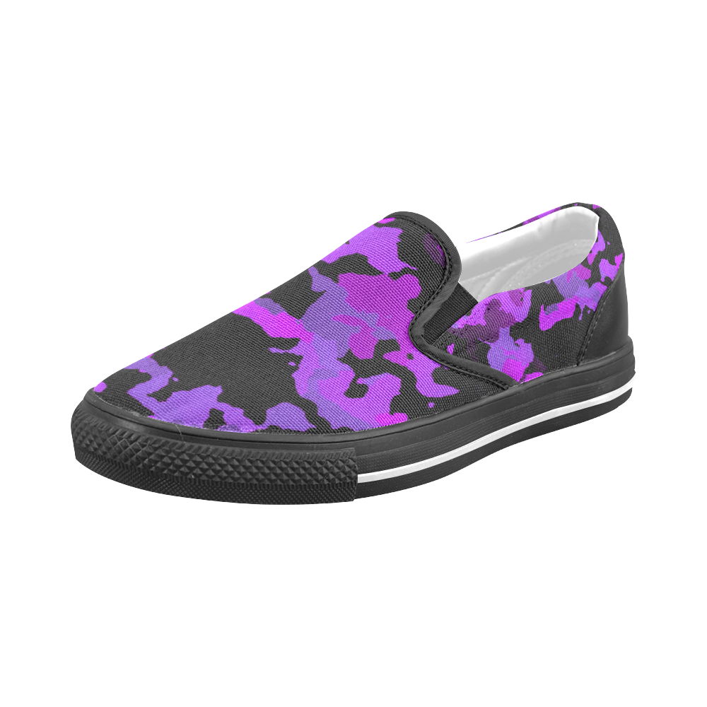 new modern camouflage A by JamColors Men's Slip-on Canvas Shoes (Model 019)