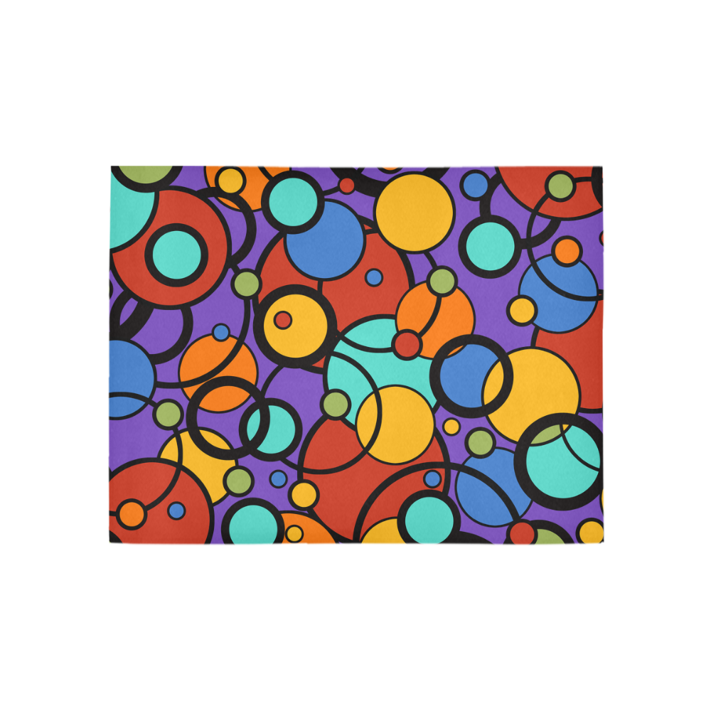 Pop Art Colorful Dot Print Rug by Juleez Area Rug 5'3''x4'