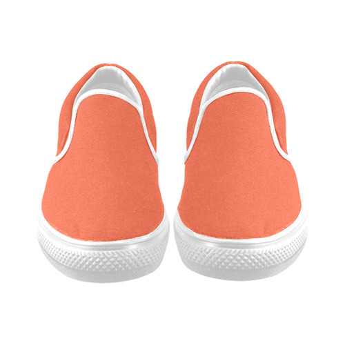 Trendy Basics - Trend Color FLAME Men's Slip-on Canvas Shoes (Model 019)