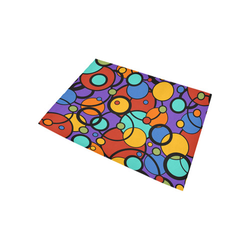 Pop Art Colorful Dot Print Rug by Juleez Area Rug 5'3''x4'