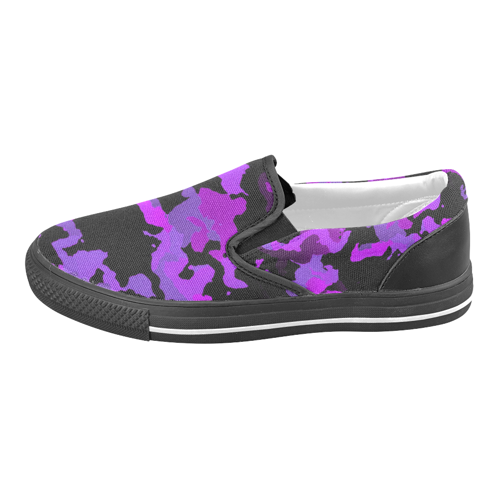new modern camouflage A by JamColors Men's Slip-on Canvas Shoes (Model 019)