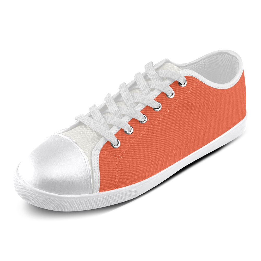 Trendy Basics - Trend Color FLAME Canvas Shoes for Women/Large Size (Model 016)