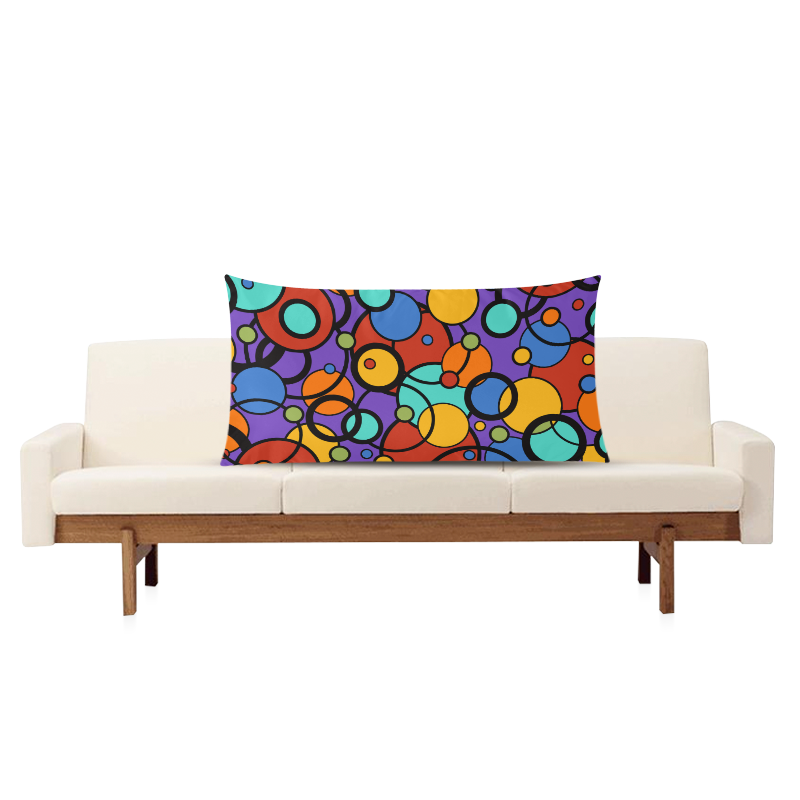 Pop Art Colorful Dot Print Body Pillow by Juleez Rectangle Pillow Case 20"x36"(Twin Sides)
