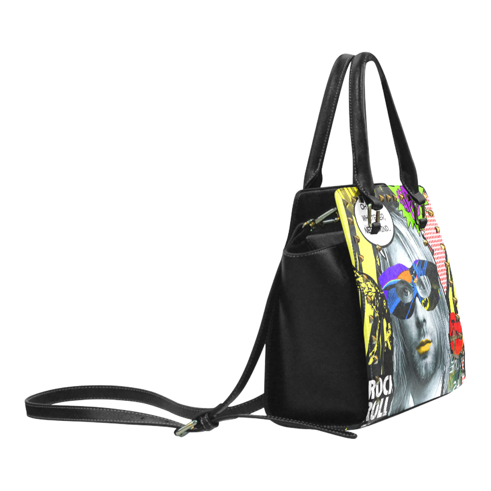 Bat Cobain Rivet Shoulder Handbag (Model 1645)