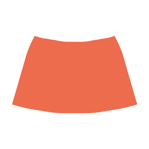 Trendy Basics - Trend Color FLAME Mnemosyne Women's Crepe Skirt (Model D16)