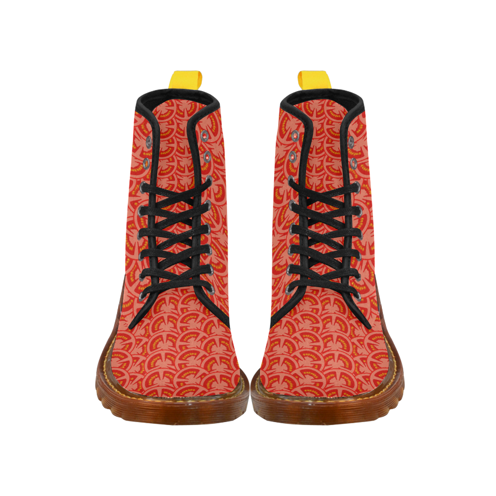 Tomato Pattern Martin Boots For Men Model 1203H