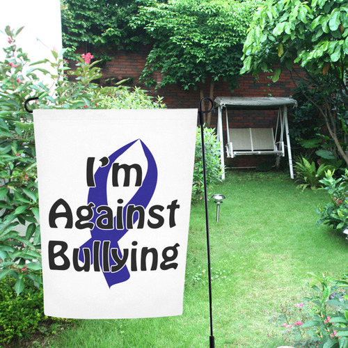 Anti-Bullying Blue Ribbon Garden Flag 12‘’x18‘’（Without Flagpole）