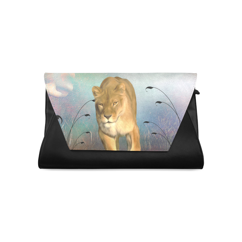 Wonderful lioness Clutch Bag (Model 1630)