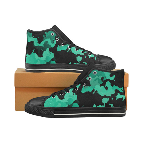 new modern camouflage B by JamColors Men’s Classic High Top Canvas Shoes (Model 017)