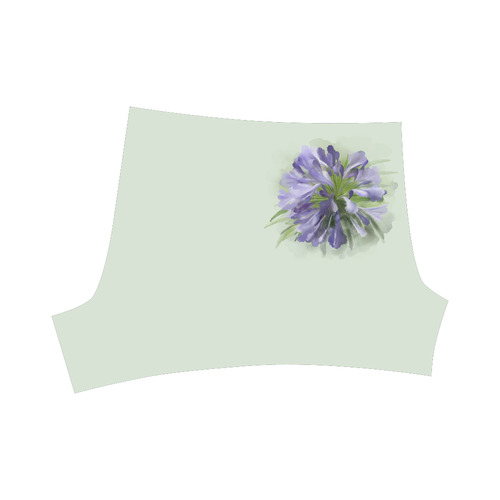 Delicate Purple Flower, floral watercolor Briseis Skinny Shorts (Model L04)